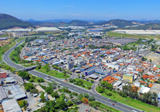 Vista aérea da cidade de Cajamar