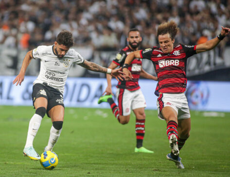 Primeira partida da final da Copa do Brasil, entre Corinthians e Flamengo, na Neo Química Arena