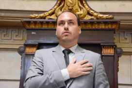 O vereador Carlos Bolsonaro