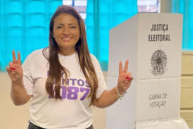 A candidata a deputada federal, Ely Santos (Republicanos), recebeu 93.305 votos, mas não conseguiu se eleger para a Câmara dos Deputados, em Brasília