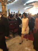 Michelle Bolsonaro no casamento da deputada Carla Zambelli, em um templo de maçonaria