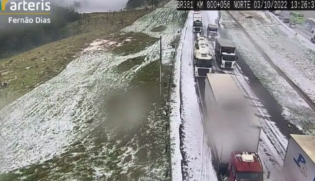 Apesar do gelo na pista, nenhum acidente foi registrado