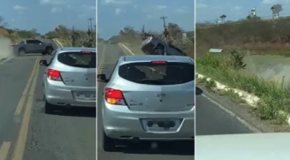 Todos os ocupantes do veículo tiveram apenas ferimentos leves