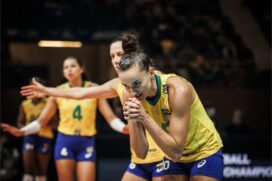 Meninas do vôlei fizeram ótimo jogo, mas acabaram derrotadas após dois sets apertados