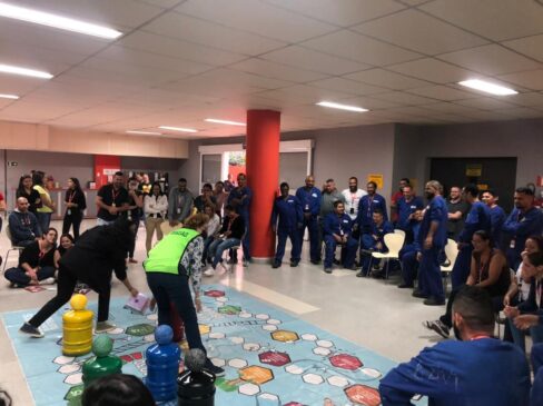 Equipe do Departamento de Meio Ambiente esteve na União Química para promover ação sobre a Agenda 2030 da ONU