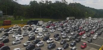 Congestionamento no fim de ano.