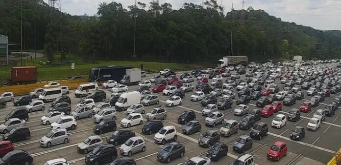Congestionamento no fim de ano.