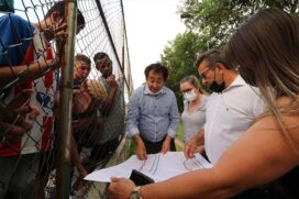 Em 2021, o prefeito Aprígio foi até o bairro apresentar o projeto que começa ser implantado neste mês em Taboão da Serra
