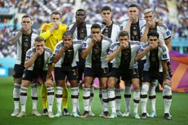 Protesto da seleção alemã antes do jogo de estreia no Qatar