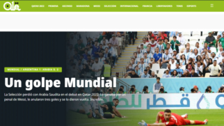 Jornais argentinos mostram preocupação após derrota na estreia do Mundial