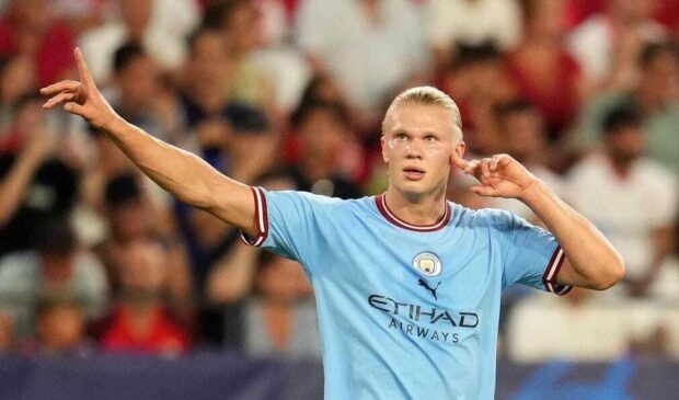 Erllng Haaland, astro norueguês e artilheiro do Manchester City-ING