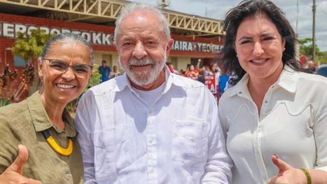 Marina Silva, Lula e Simone Tebet