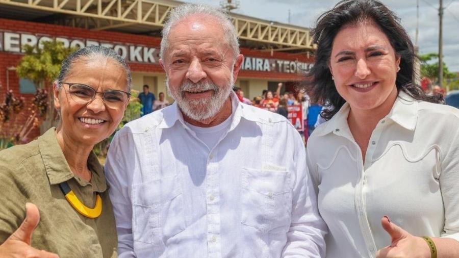 Marina Silva, Lula e Simone Tebet