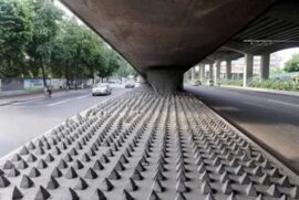 Arquitetura hostil em São Paulo.