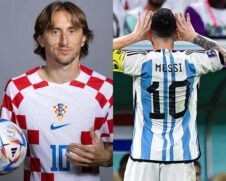 Modric e Messi se enfrentam nas semifinais da Copa do Mundo