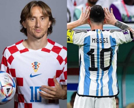 Modric e Messi se enfrentam nas semifinais da Copa do Mundo