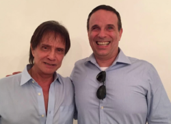 Roberto Carlos e seu filho Dudu Braga. que morreu em setembro de 2021
