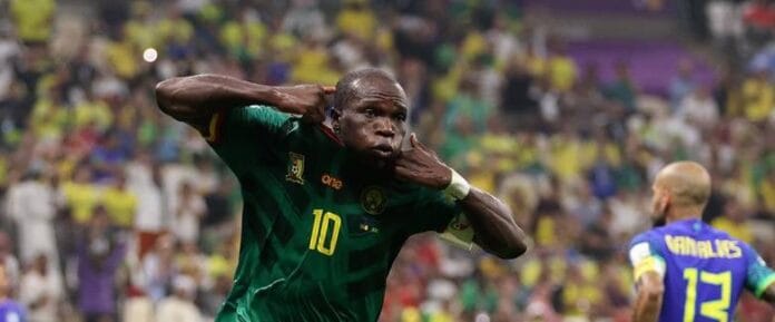 Aboubakar marca gol histórico e Camarões vence o Brasil
