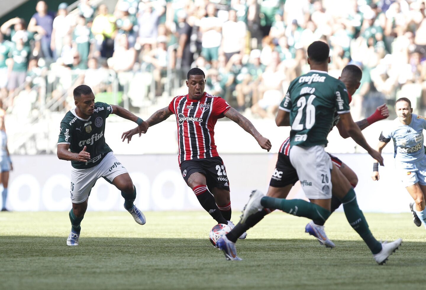 Palmeiras e São Paulo empataram em 0 a 0, no Allianz Parque, pela terceira rodada do Paulista