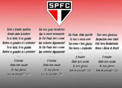 Hino completo do São Paulo FC tem trechos pouco conhecidos do público
