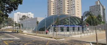 Estação de mterô no bairro Alto da Boa Vista