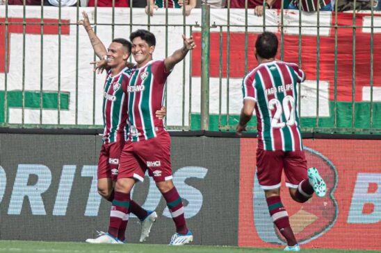 Germán Cano abriu o placar aos 19 minutos do primeiro tempo