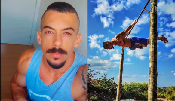 Bruno Rodrigues Roque Pereira estava em uma área aberta atrás de um condomínio quando se acidentou