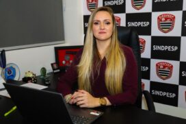 A presidente do Sindpesp, Jacqueline Valadares
