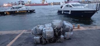 Cocaína apreendida no porto de Santos