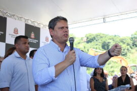 O governador de São Paulo, Tarcísio de Freitas
