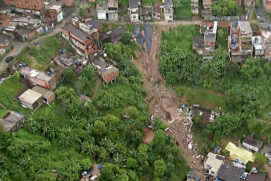 Desmoronamento de terra em Mauá