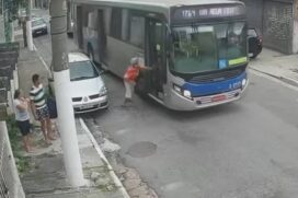 O atropelamento aconteceu na rua Elias de Almeida, na zona norte de SP