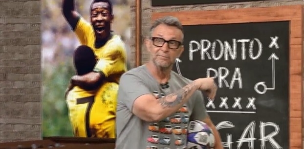 Craque Neto, durante o programa Os Donos da Bola, da 'Band'