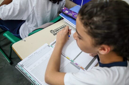 Estudante da rede municipal de ensino de São Paulo