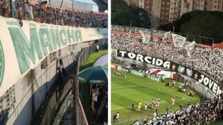 As torcidas organizadas Mancha Alvi Verde, do Palmeiras, e Jovem, do Santos, usaram suas redes sociais para publicar um comunicado em que proíbem seus membros de entrarem em brigas