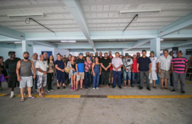 Prefeito Aprígio visitou o Jardim Comunitário acompanhado dos vereadores Sandro Ayres e dos Secretários Municipais Nílcio Regueira Dias, Vanderlei dos Santos e Arnoldo Landiva