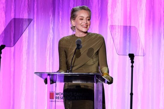 Atriz Sharon Stone, 65 anos