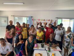 Ação em alusão ao Dia Mundial da Água com alunos do Centro de Convivência da Pessoa com Deficiência de Igaratá