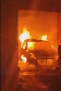 Carro incendiado no RN