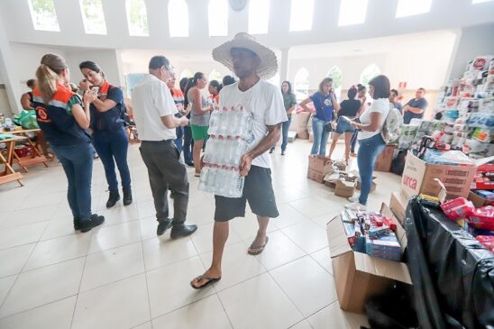Doações às vítimas das fortes chuvas em São Sebastião