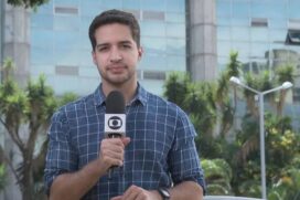 O repórter Gabriel Luiz