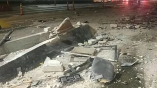 O acidente aconteceu à 1h50 desta quinta-feira (6), no km 282 da rodovia Washington Luís