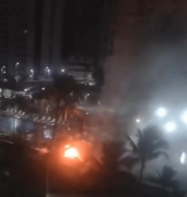 Incêndio atinge feira de artesanatos em Guarujá