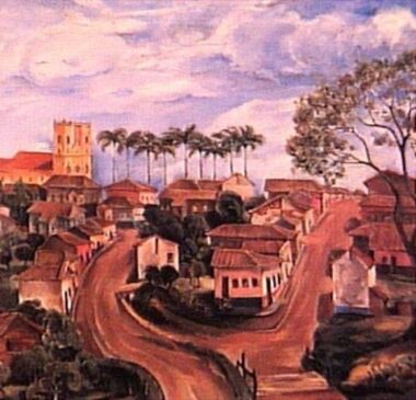Tela do artista plástico Domingos Viegas de Toledo Piza