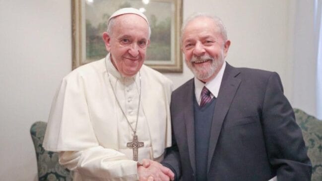 Papa Francisco recebeu Lula em dezembro de 2022
