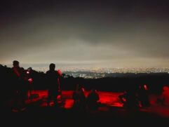 Vista da Pedra Grande no período noturno