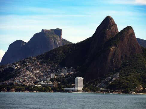 Comunidade do Vidigal, no Leblon, na zona sul do Rio de Janeiro