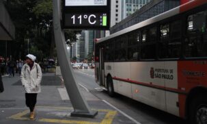 Condições do tempo se mantêm praticamente inalteradas, com a manutenção da sensação de frio