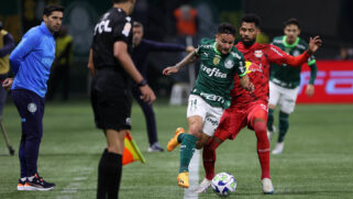 Palmeirenses abriram o placar, mas viram o Bragantino igualar o marcador antes do fim