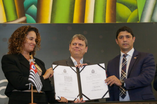O Governador do Estado de São Paulo, Tarcísio de Freitas, em Lançamento do Plano Estadual Anticorrupção